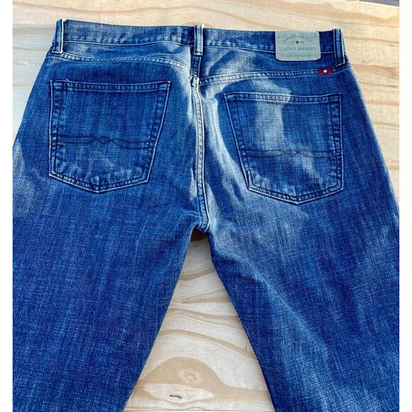 Lucky Brand 121 Heritage Slim Denim Handcrafted‎ Jeans Mens Blue 34x34 Pre-Owned - Picture 7 of 9